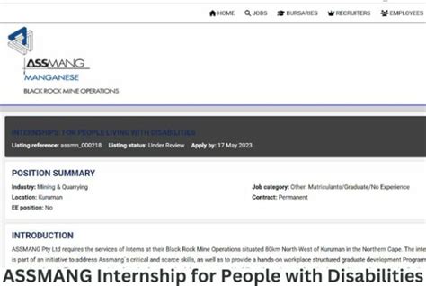 Assmang Vacancies 2023 Apply Online .